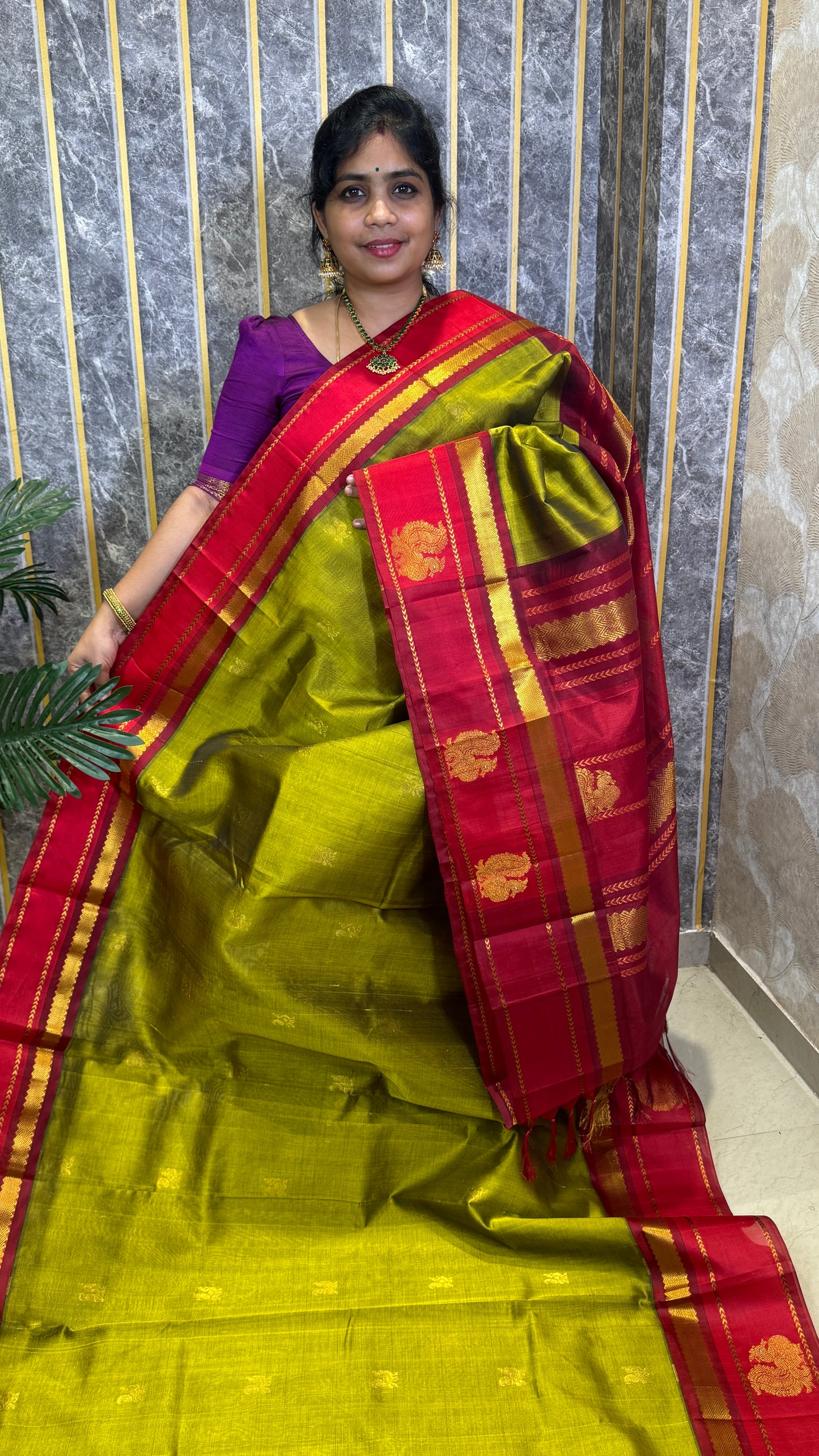 Buttas Pure Silk Cotton Saree