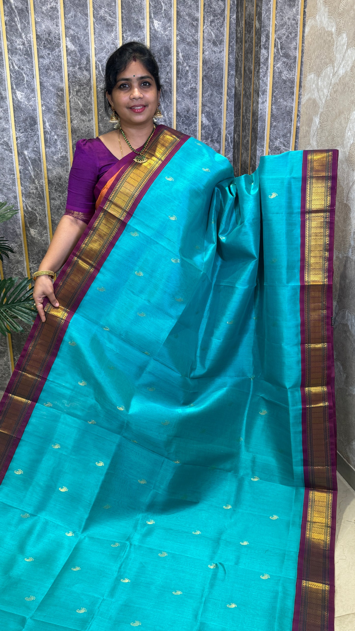 Buttas Pure Silk Cotton Saree
