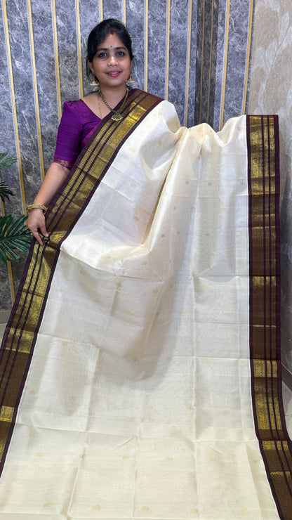 Buttas Pure Silk Cotton Saree