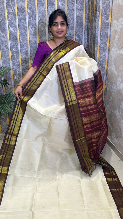 Buttas Pure Silk Cotton Saree