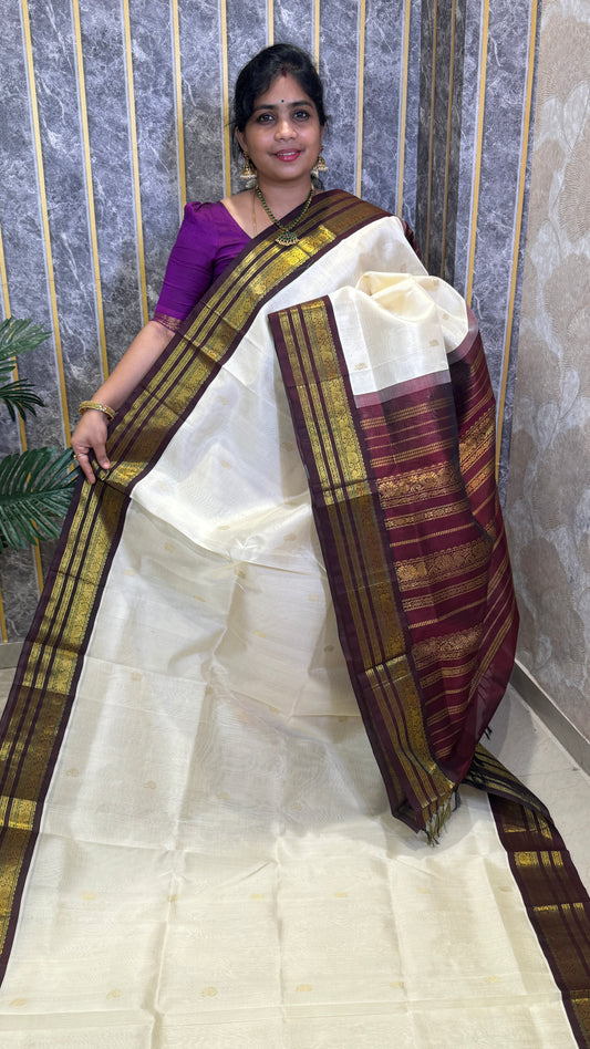 Buttas Pure Silk Cotton Saree
