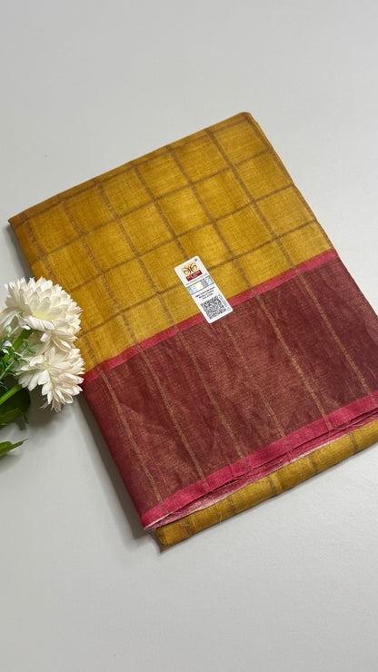 Handloom Pure Tussar Silk Saree