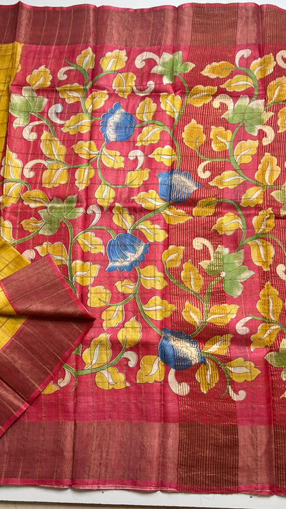 Handloom Pure Tussar Silk Saree