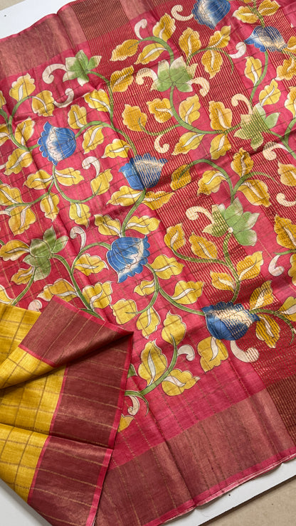 Handloom Pure Tussar Silk Saree