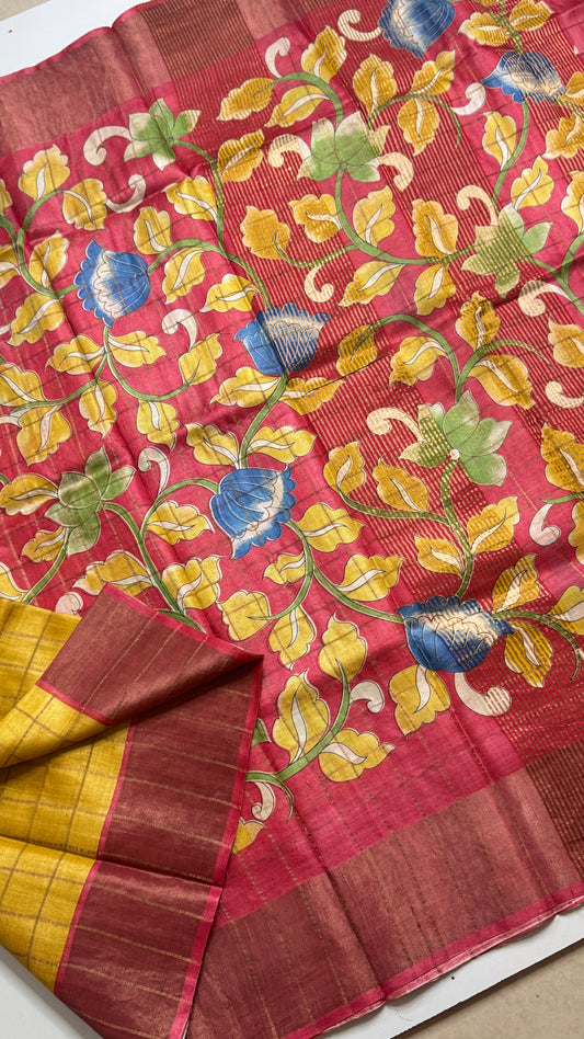 Handloom Pure Tussar Silk Saree