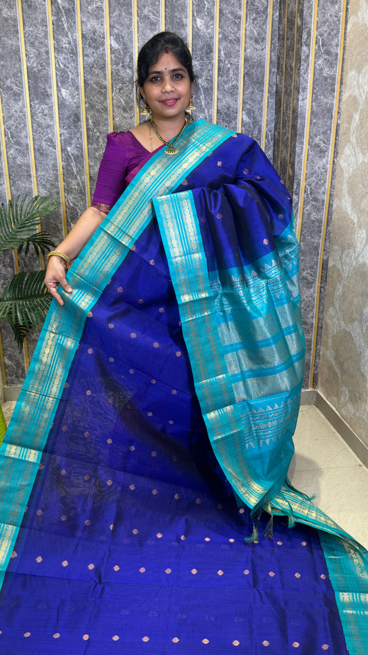 Buttas Pure Silk Cotton Saree