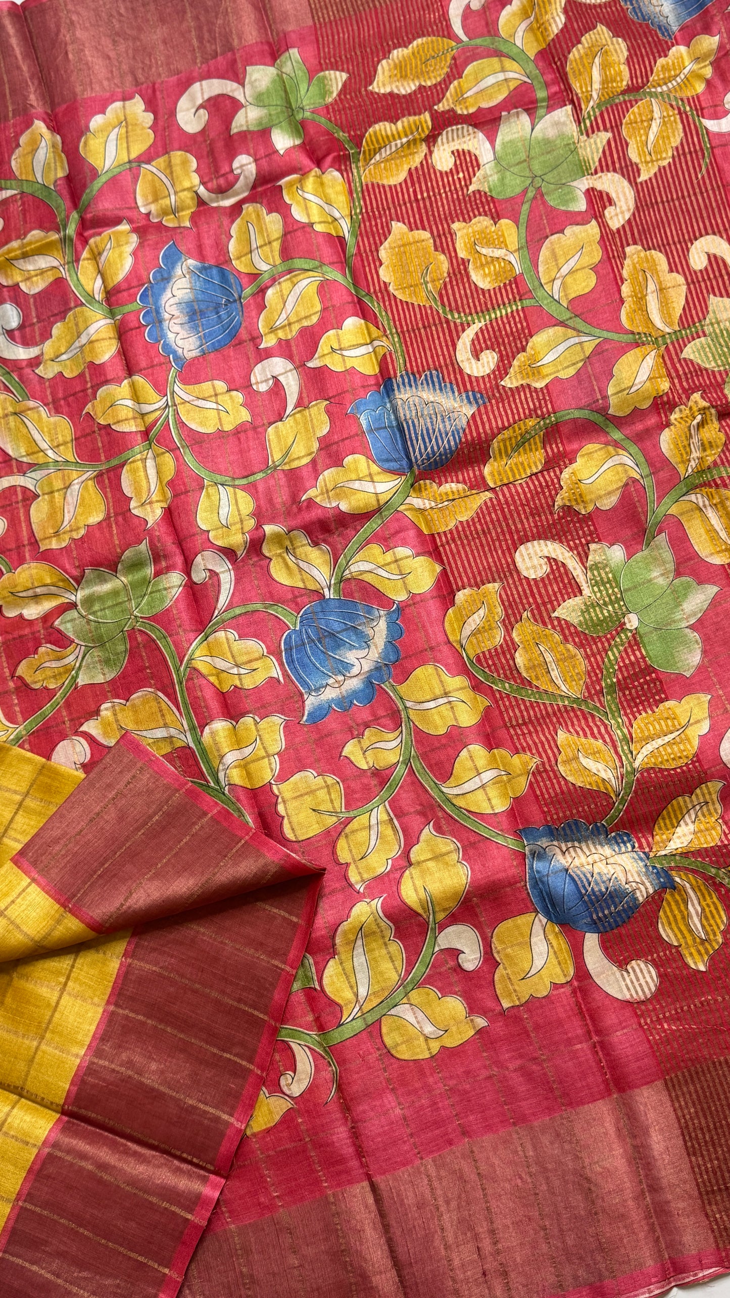 Handloom Pure Tussar Silk Saree