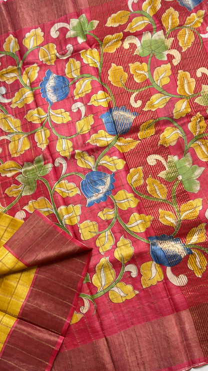 Handloom Pure Tussar Silk Saree