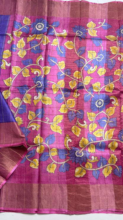 Handloom Pure Tussar Silk Saree
