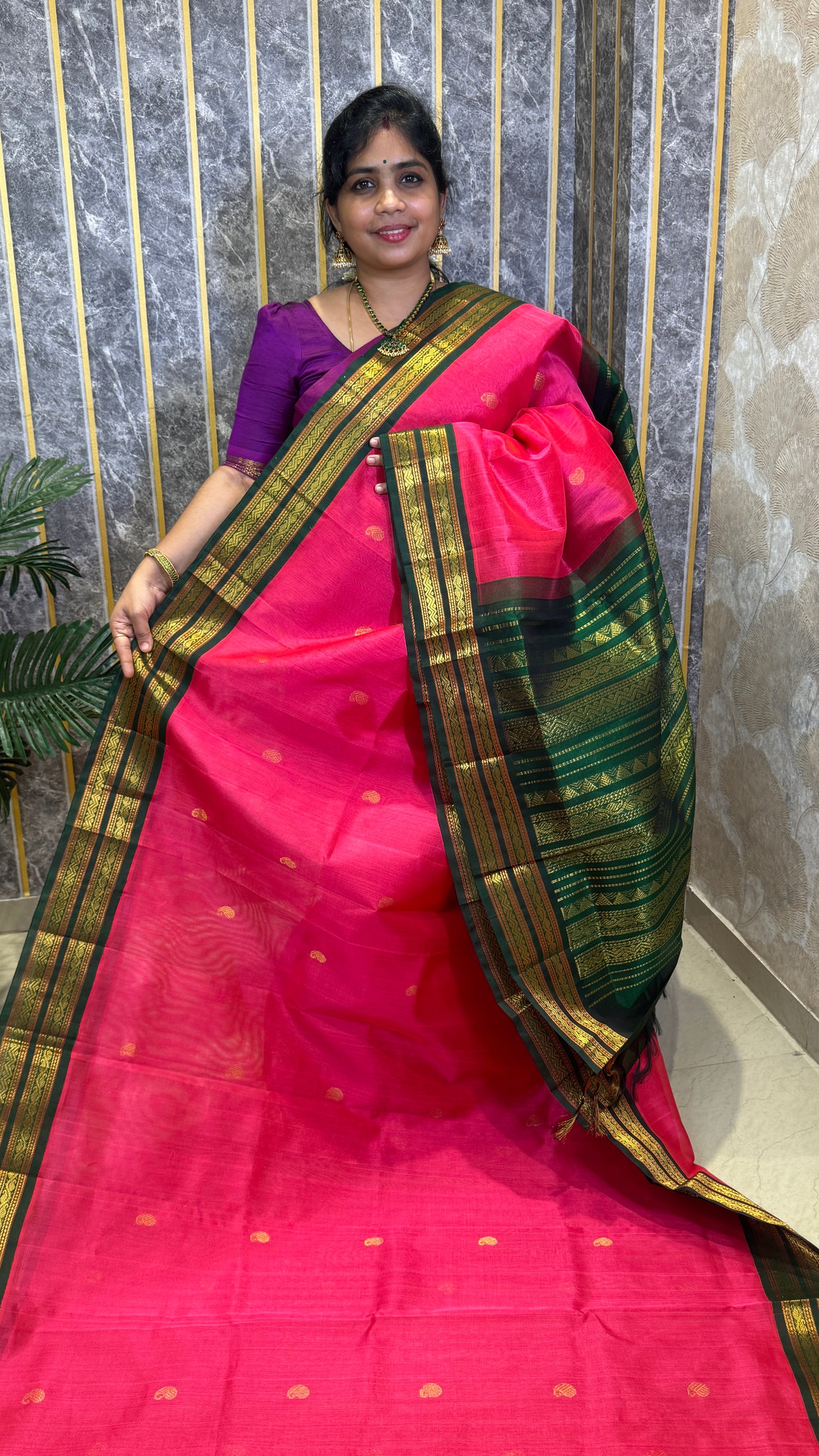 Buttas Pure Silk Cotton Saree