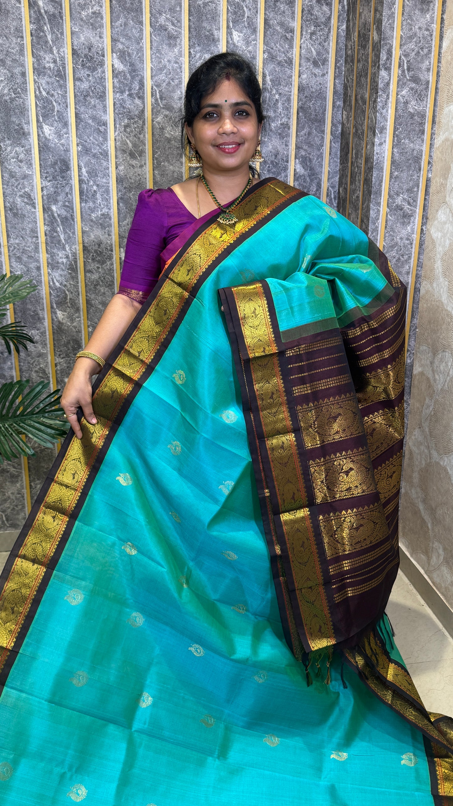 Buttas Pure Silk Cotton Saree