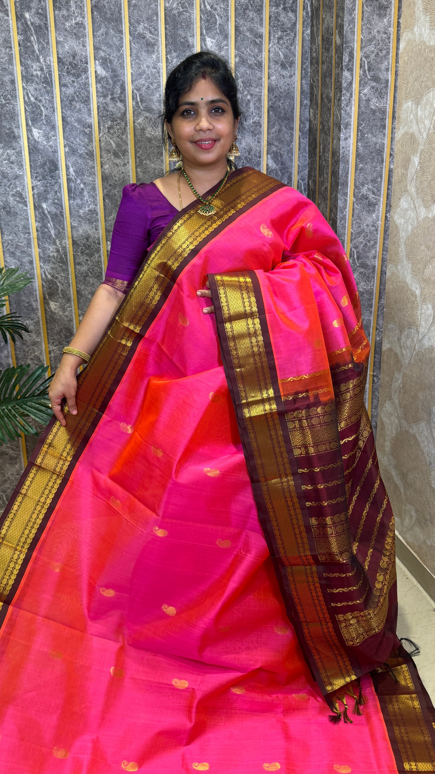 Buttas Pure Silk Cotton Saree