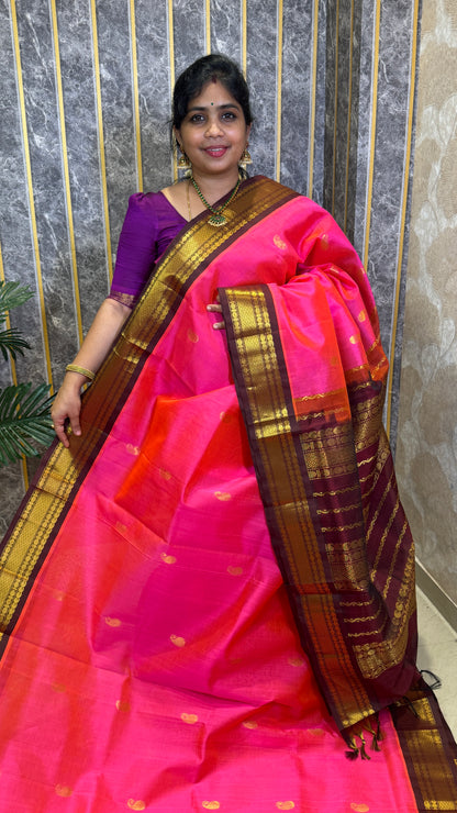 Buttas Pure Silk Cotton Saree