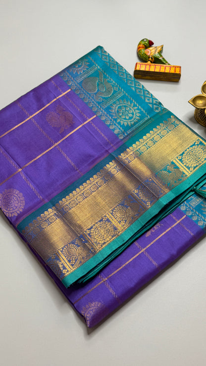 Mayil & Chakram Butta Pure Silk Cotton Saree