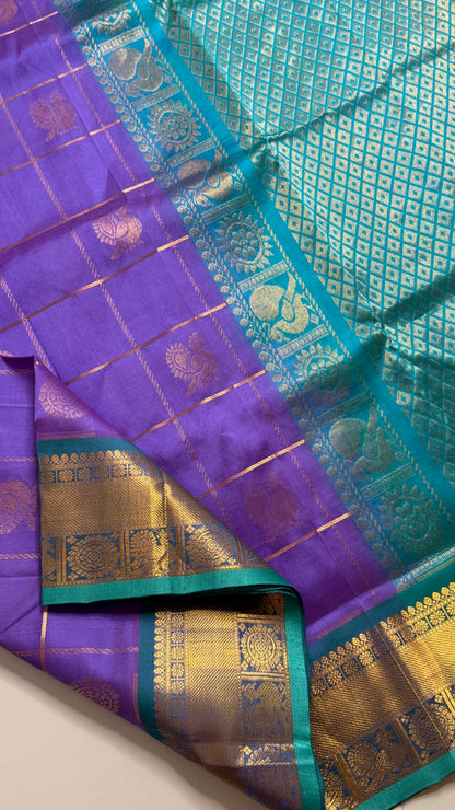 Mayil & Chakram Butta Pure Silk Cotton Saree