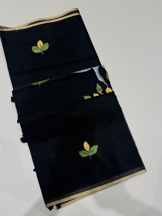Hand Painted Kota Silk Saree