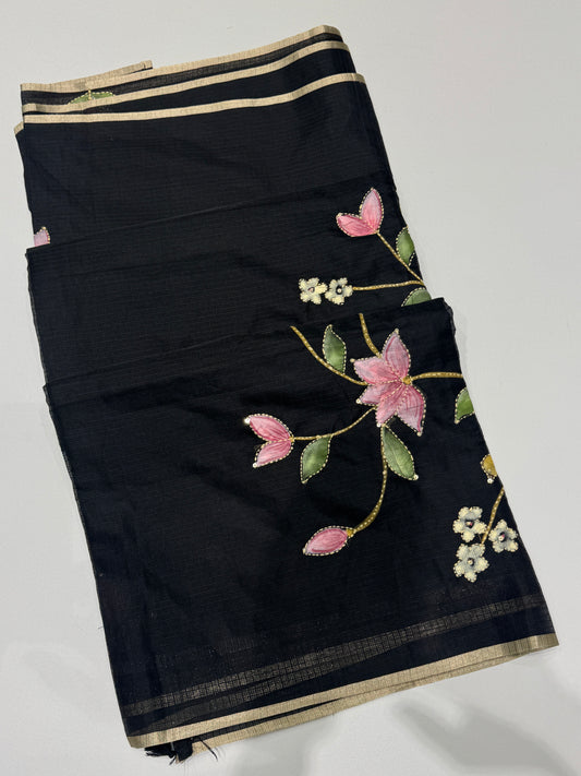 Hand Painted Kota Silk Saree
