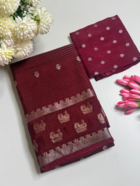 Viscose Georgette Saree
