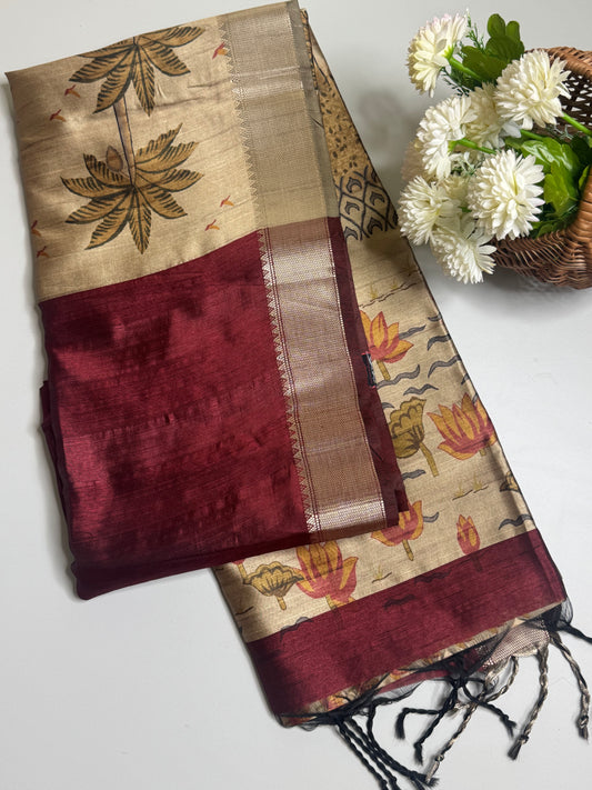 Semi Maheswari Silk Saree