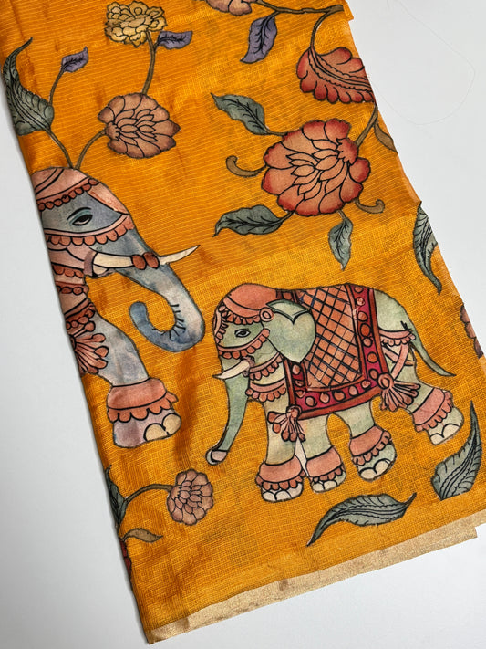 Applique Work Saree