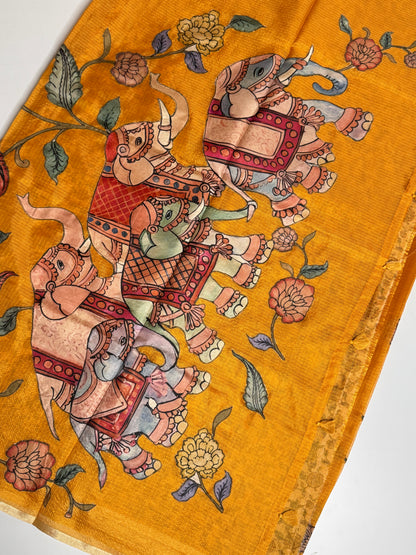 Applique Work Saree