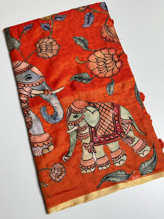 Applique Work Saree