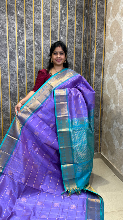Mayil & Chakram Butta Pure Silk Cotton Saree