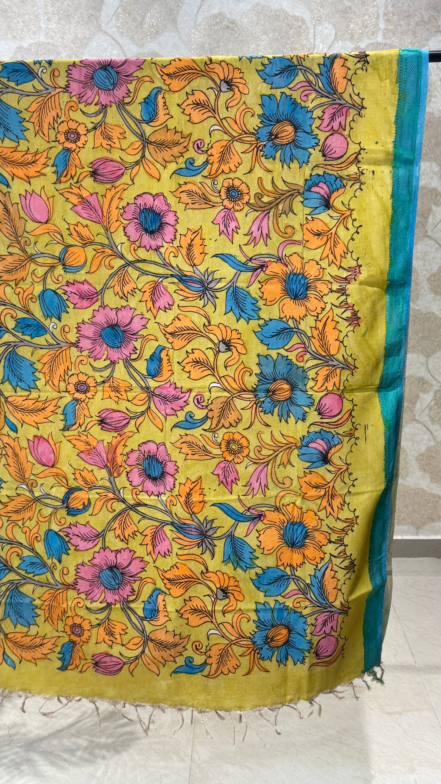 Pen Kalamkari Dupatta