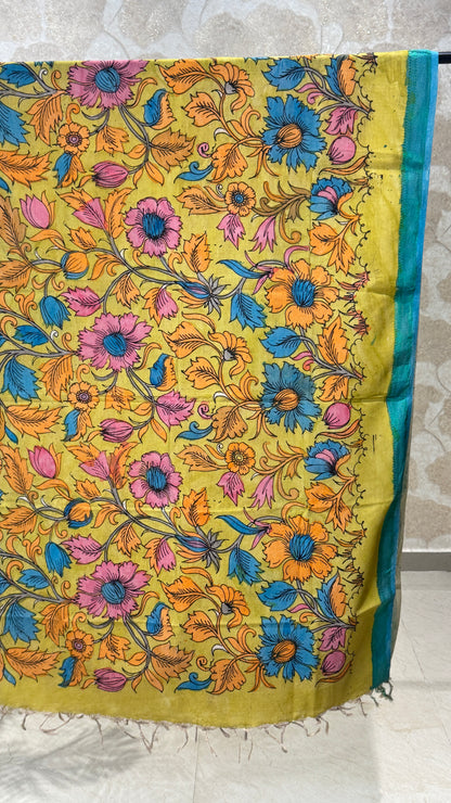 Pen Kalamkari Dupatta