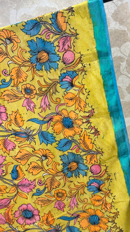 Pen Kalamkari Dupatta