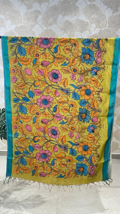 Pen Kalamkari Dupatta