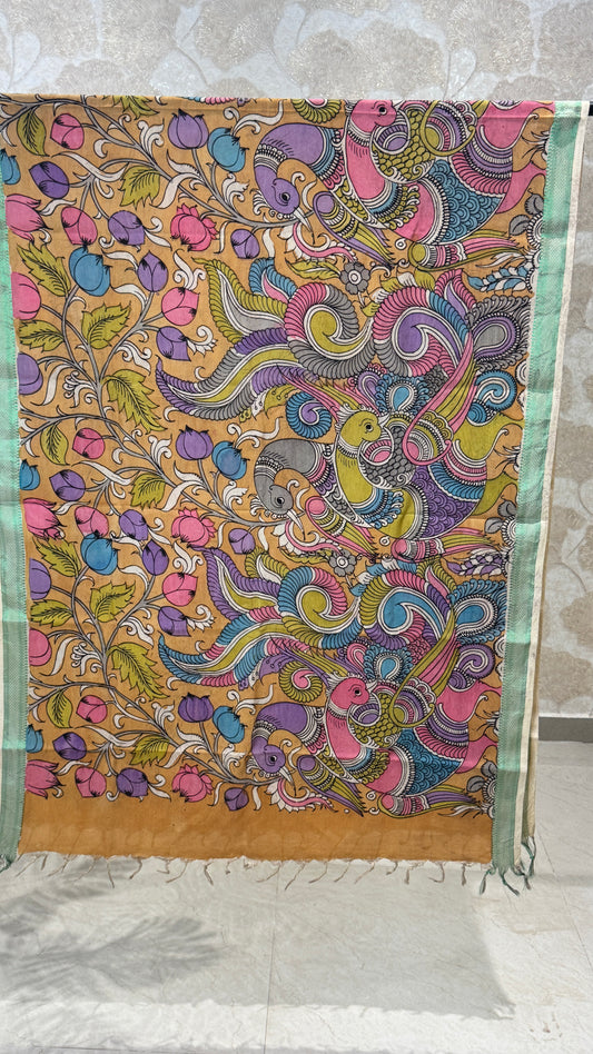 Pen Kalamkari Dupatta