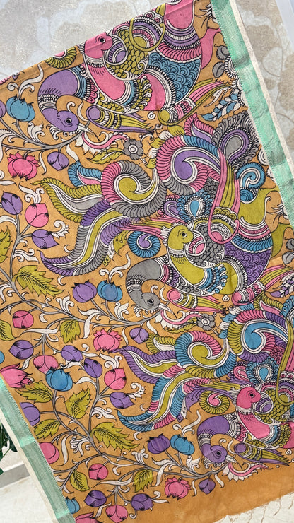 Pen Kalamkari Dupatta