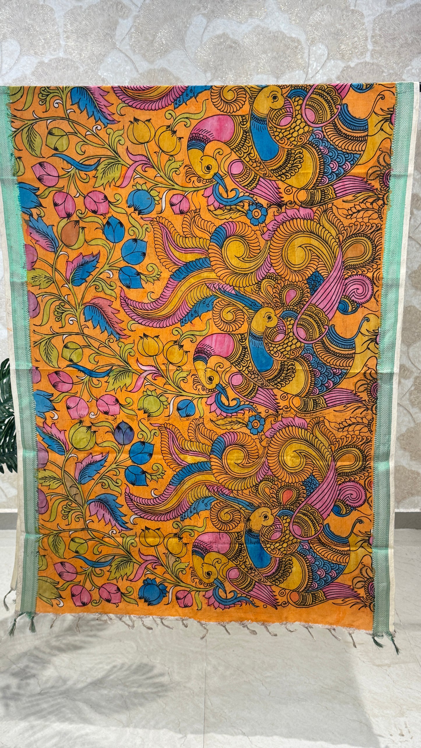 Pen Kalamkari Dupatta