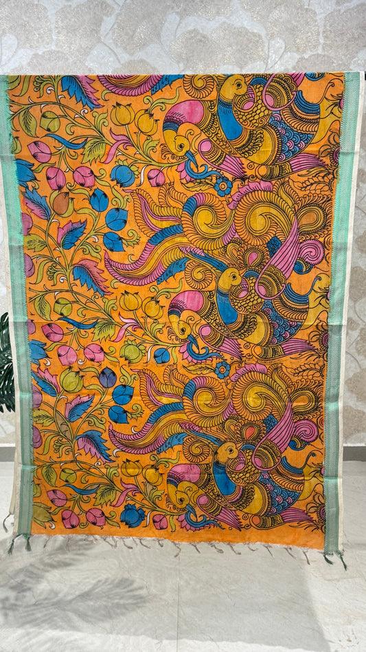 Pen Kalamkari Dupatta