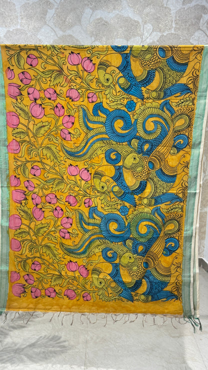 Pen Kalamkari Dupatta