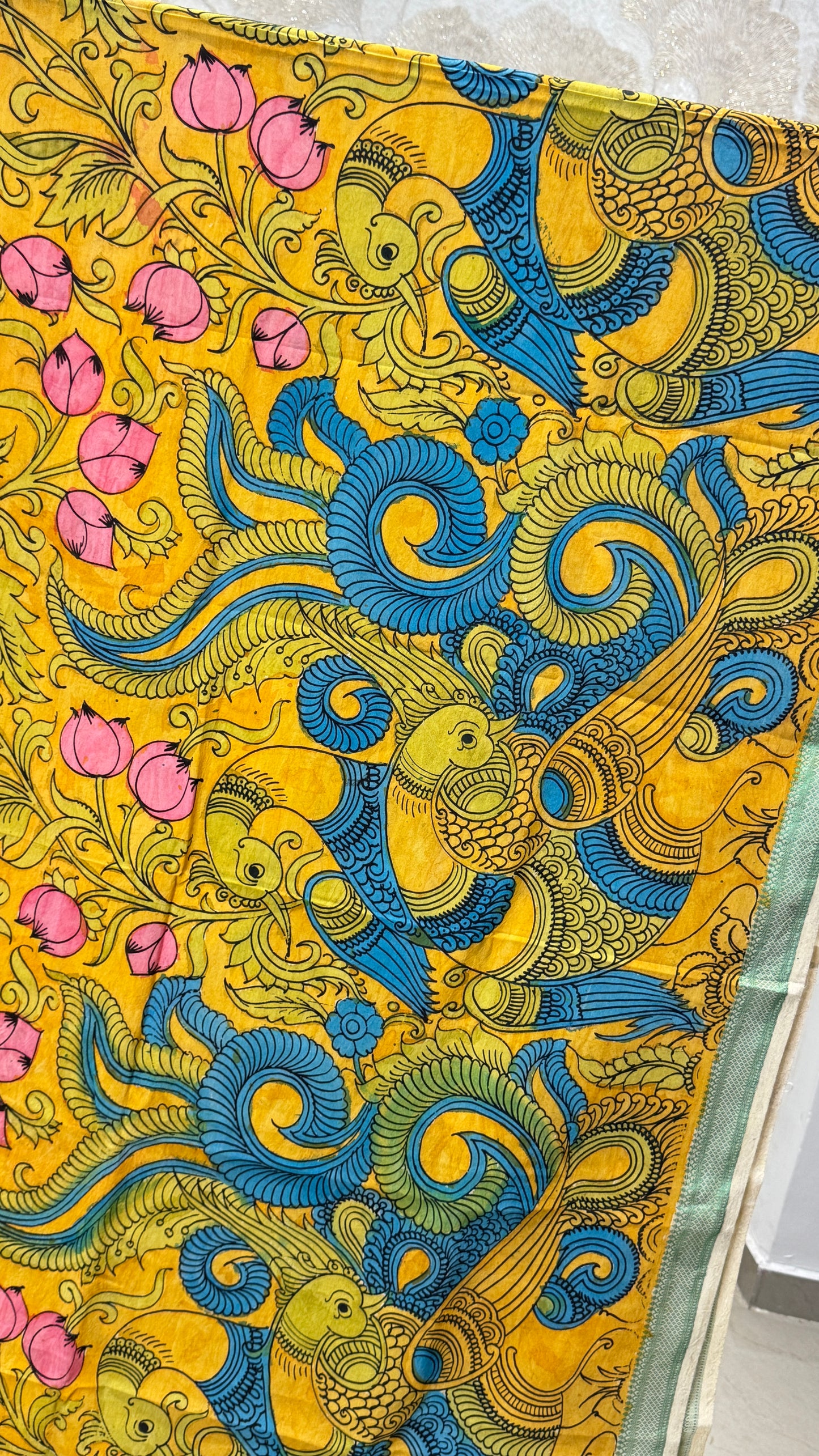 Pen Kalamkari Dupatta