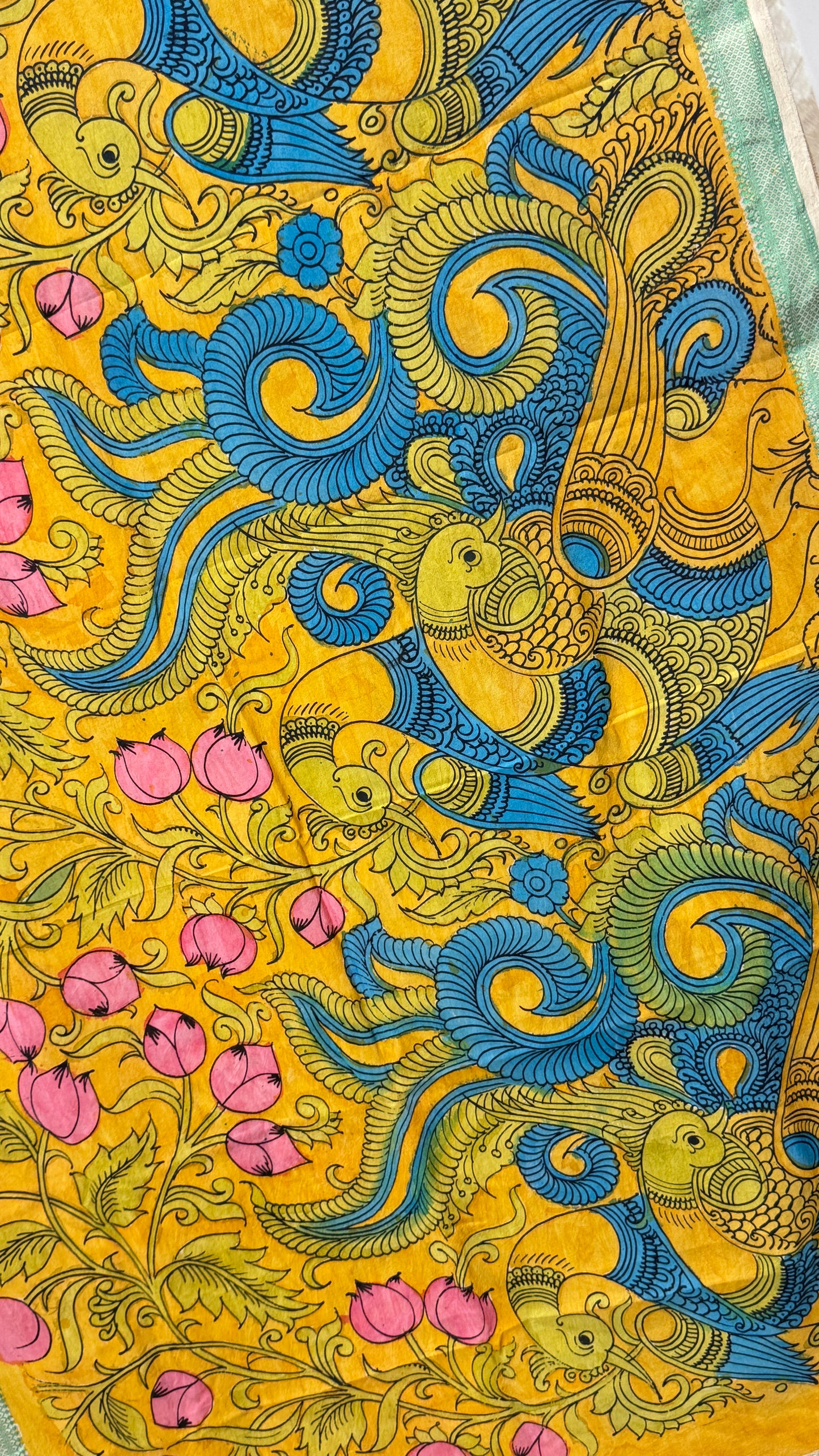 Pen Kalamkari Dupatta