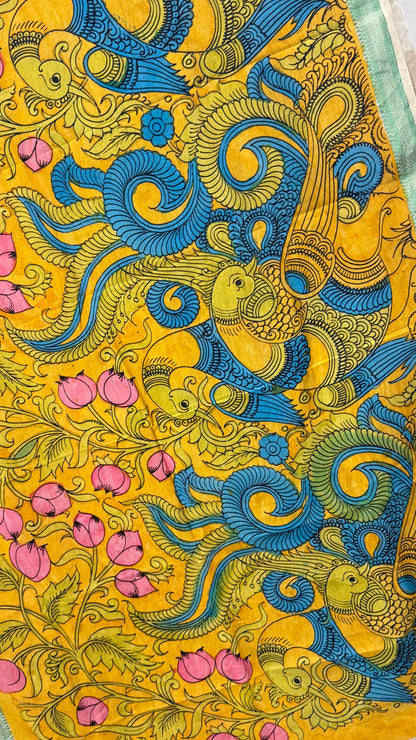 Pen Kalamkari Dupatta