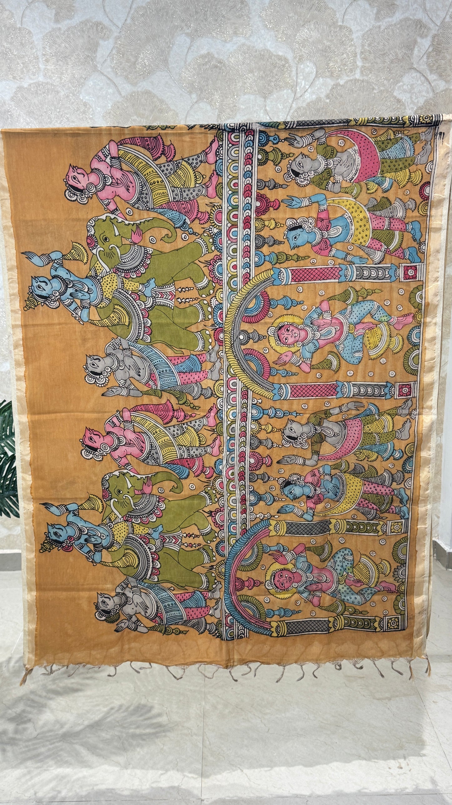 Pen Kalamkari Dupatta