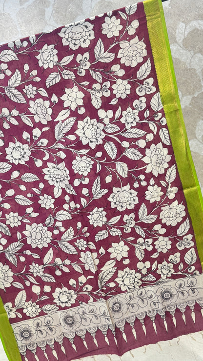 Pen Kalamkari Dupatta