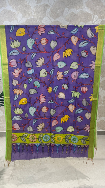 Pen Kalamkari Dupatta