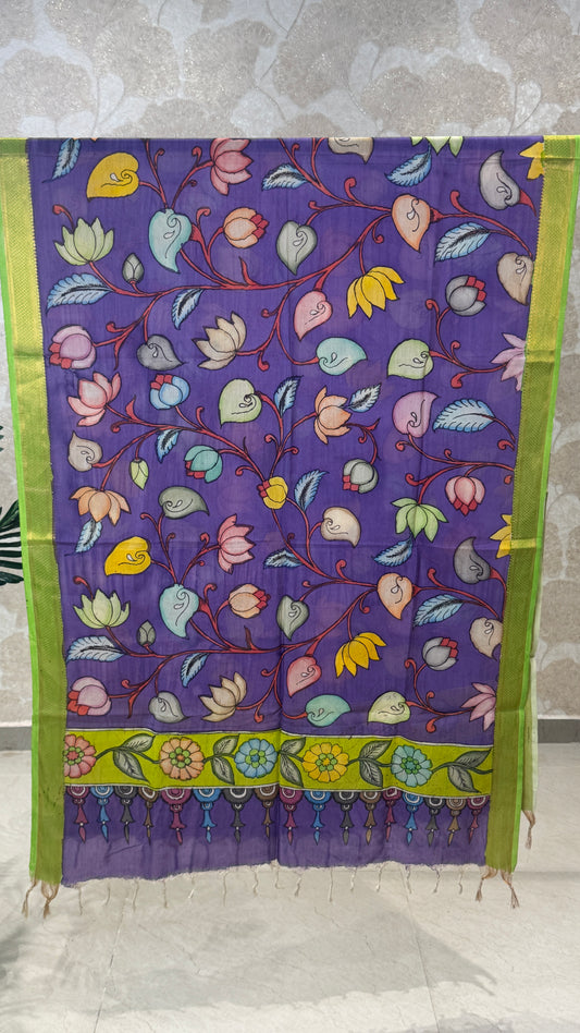 Pen Kalamkari Dupatta