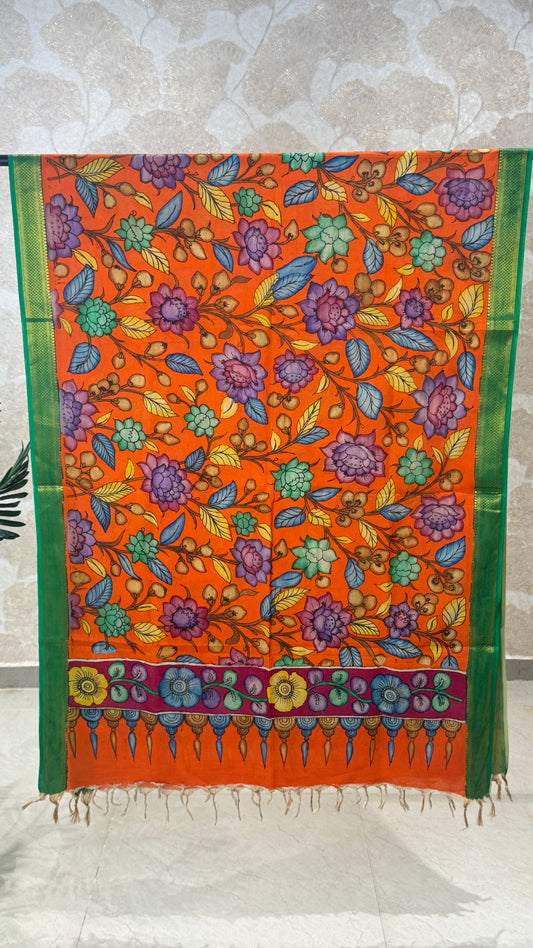 Pen Kalamkari Dupatta