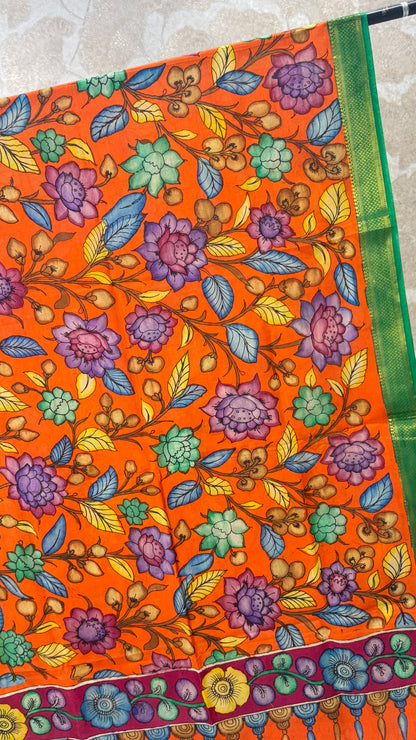 Pen Kalamkari Dupatta