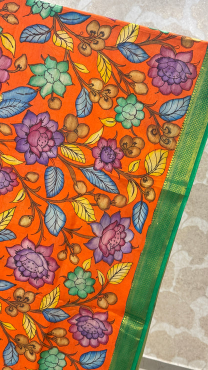 Pen Kalamkari Dupatta