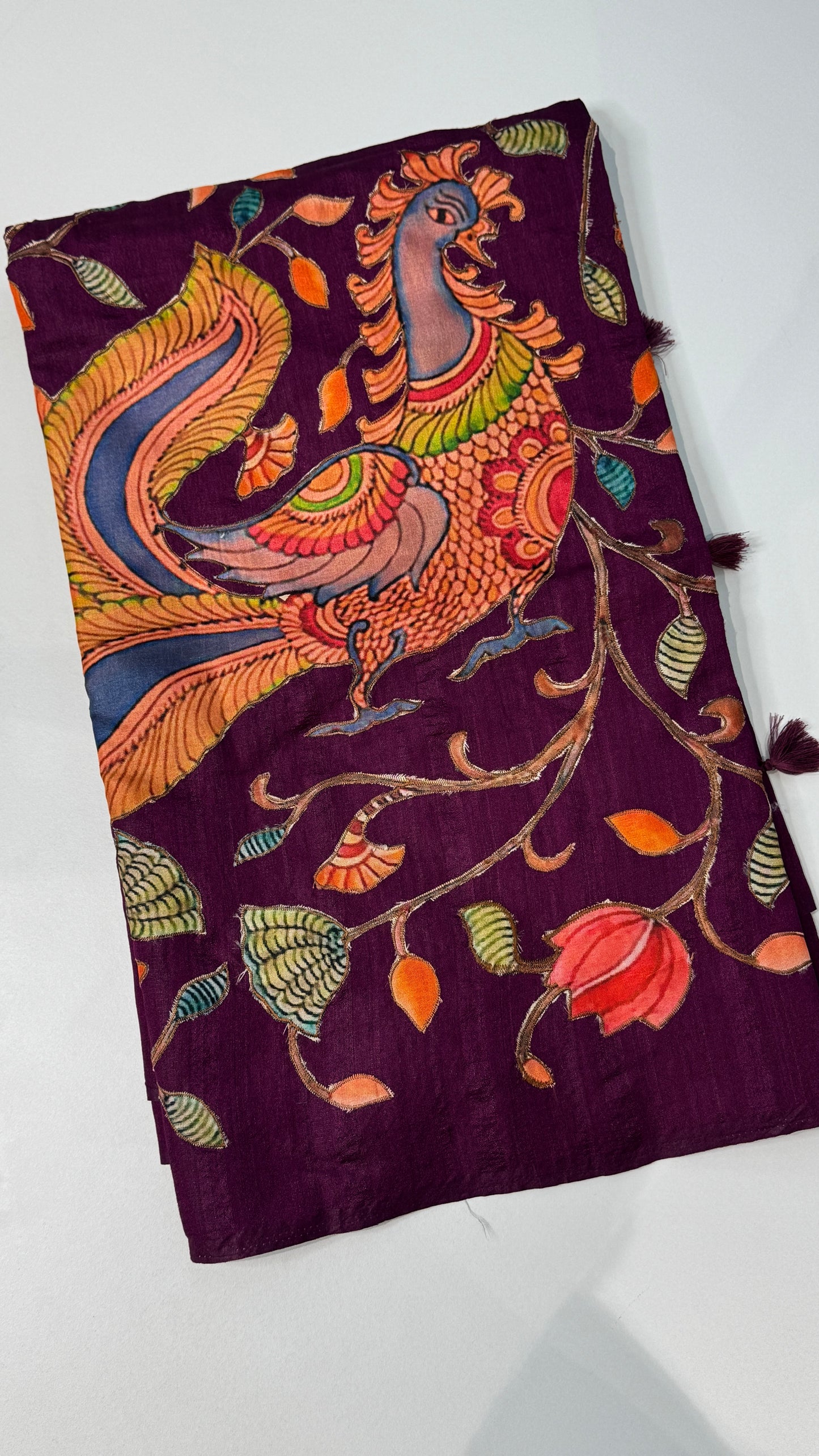 Applique Work Saree