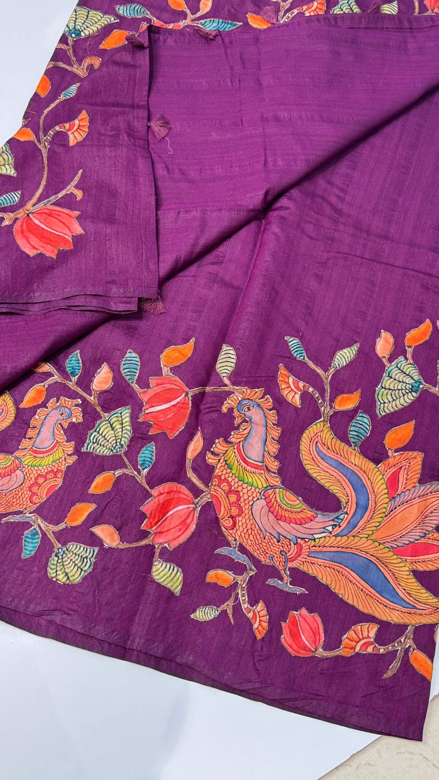 Applique Work Saree