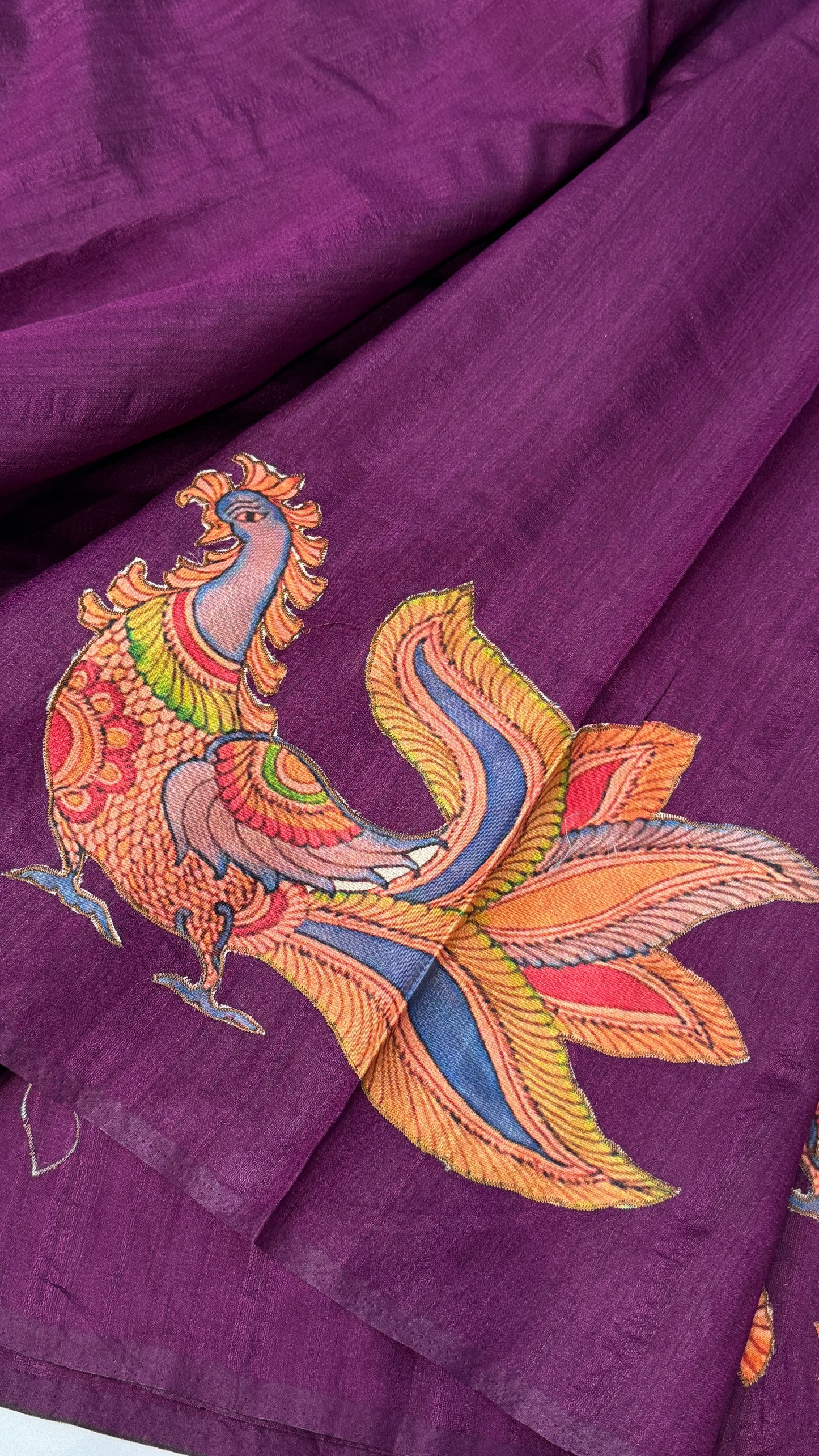 Applique Work Saree