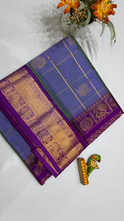Mayil & Chakram Butta Pure Silk Cotton Saree